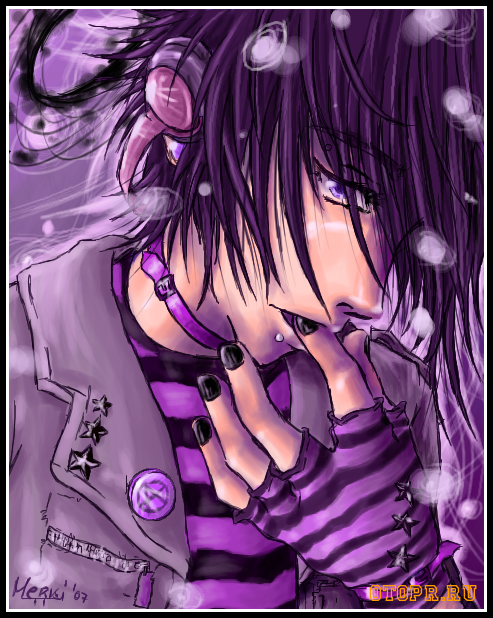 Emo Boy In PurPle.